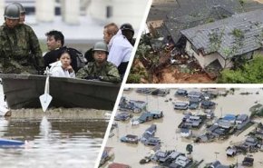 مصرع العشرات بسبب فيضانات وانزلاقات للتربة في اليابان