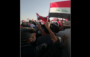 بالفيديو.. متظاهرو جنوب بغداد يهتفون ضد 
