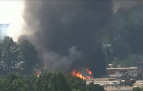 آتش سوزی یک کارخانه دیگر در آمریکا+فیلم
