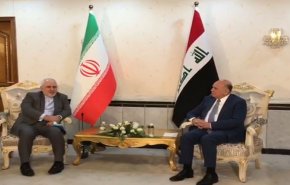 شاهد: وزير الخارجية الإيراني يلتقي نظيره العراقي في بغداد