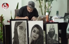 فنان إيراني - عراقي يحول الحجر المنزلي الى فرصة لكسب المال