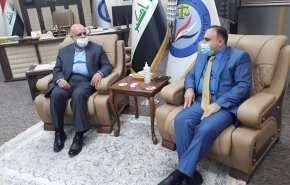 السفير الايراني ببغداد يجتمع الى وزير العدل العراقي