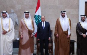 عون يشكر قطر على وقوفها جانب لبنان 