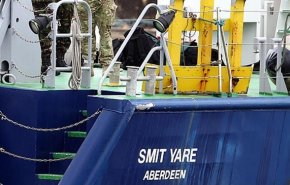 برخورد تانکر مواد شیمیایی دانمارک با کشتی نظامی انگلیس