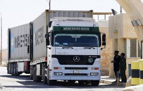 منفذ جابر الأردني يستأنف حركة عبور الشاحنات بعد توقف لحوالي 3 أسابيع