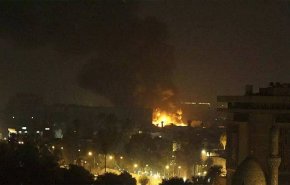شاهد.. قصف صاروخي يستهدف السفارة الاميركية في بغداد