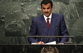 أمير قطر يشن هجوما على الاحتلال الاسرائيلي أمام الجمعية العامة