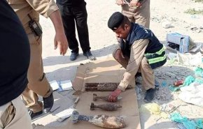 الأمن العراقي يعثر على 3 قذائف على طريق المواكب الحسينية بكربلاء