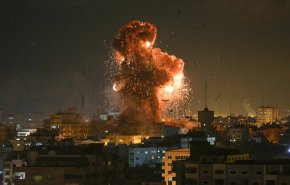حمله جنگنده‌های صهیونیستی به مواضع حماس در غزه
