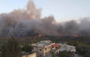 بالفيديو.. الإطفاء السورية تسيطر على حرائق ريف حمص