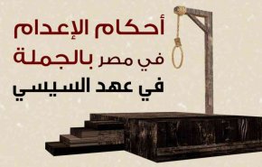 77 حكما بالاعدام نفذتها حكومة السيسي