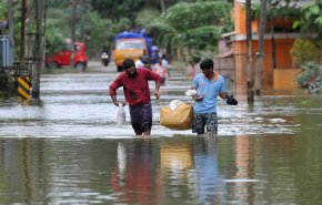 هطول امطار غزيرة تسبب بفيضانات في الهند