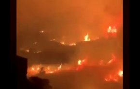 وقوع آتش‌سوزی گسترده در جنوب عربستان+عکس و فیلم
