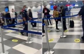 بالفيديو: عراك عنيف بين امرأتين في مطار بيروت
