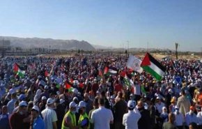 حمله ارتش صهیونیستی به راهپیمایی فلسطینی‌ها علیه طرح« الحاق»