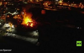 شاهد.. انفجار في مصنع للكيميائيات في فرجينيا الأميركية