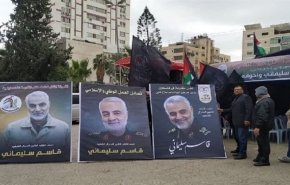 غضبٌ إسرائيليّ من صورة ضخمة للشهيد سليماني في غزة