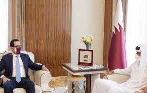 دیدار و گفت‌وگوی وزیر خزانه داری آمریکا با امیر قطر
