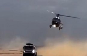 بالفيديو.. اصطدام طائرة هيلكوبتر بشاحنة روسية خلال رالي دكار 2021 