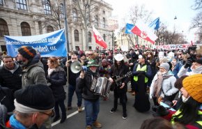 مظاهرات في النمسا ضد قيود كورونا
