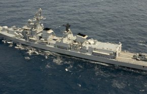 ناو هندی «میسور» به رزمایش دریایی ایران و روسیه پیوست