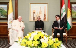 دیدار پاپ با مقامات کردستان عراق و بازدید از موصل