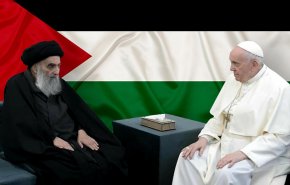 شاهد: السيد السيستاني والدفاع عن فلسطين عند البابا