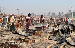 مقتل 15 شخصاً وفقدان 400 في مخيم للاجئين الروهينغا في بنغلادش