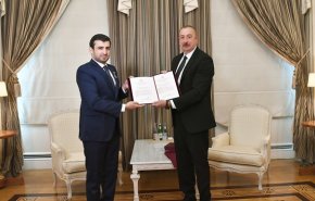 رئیس‌جمهور آذربایجان به داماد اردوغان نشان افتخار داد