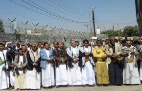 تجمع گسترده ضد آمریکایی-سعودی مقابل دفتر سازمان ملل در صنعاء