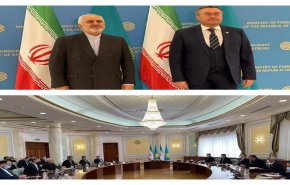 ظريف يبدأ محادثاته مع نظيره الكازاخي 