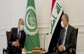 موضع گیری نخست وزیر عراق درباره یمن و فلسطین در دیدار با دبیرکل اتحادیه عرب
