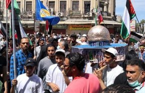 بالصور.. انطلاق مسيرة في دمشق إحياء ليوم القدس العالمي