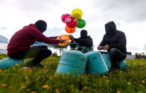 اندلاع حرائق جديدة في غلاف غزة نتيجة بالونات حارقة