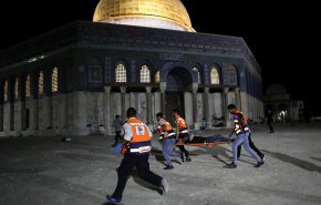 المسجد الأقصى..الفلسطينيون يتصدون للإحتلال 