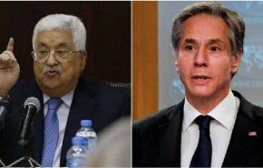 نخستین تماس وزیر خارجه آمریکا با رئیس تشکیلات خودگردان فلسطین
