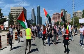كندا.. تظاهرة حاشدة بمدينة تورونتو احتجاجا على الهجمات الإسرائيلية على غزة
