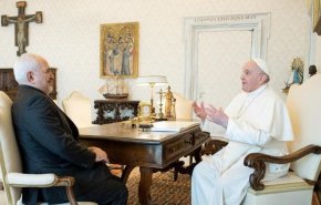 گزارش توییتری ظریف از دیدار با پاپ فرانسیس و مقامات واتیکان