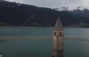 قرية إيطالية تظهر بعد 70 عام على الغرق