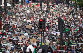 مسيرات حاشدة بعواصم ومدن غربية دعما للفلسطينيين وتنديدا بكيان'اسرائيل'