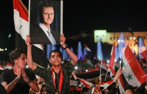 شاهد: احتفالات السوريين بفوز بشار الاسد 