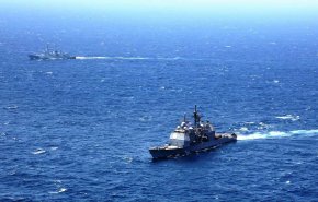 رزمایش مشترک نیروهای دریایی پاکستان و آمریکا در بندر کراچی