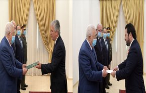 محمود عباس يقبل اوراق اعتماد سفير البرازيل وتشيلي
