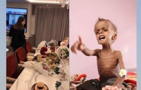 مقایسه عکس کودک گرسنه یمنی با هدایای فراوان نانسی در ریاض!