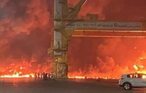 کشته و زخمی شدن 5 صهیونیست در انفجار بندر دبی + فیلم
