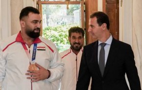  الرئيس الأسد يستقبل الرباع معن أسعد