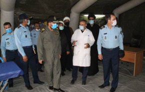 القوة الجوية للجيش الايراني تنشئ مستشفى ميدانيا لمرضى كورونا