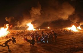 غزه| یک شهید و ۱۵ زخمی در ششمین شب تظاهرات «خشم»
