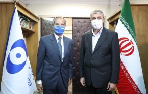 الرئيس الجديد لمنظمة الطاقة الذرية الايرانية يستقبل رافائيل غروسي