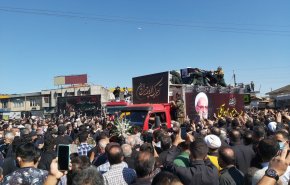 تشييع جثمان العلامة حسن زادة آملي في مدينة آمل شمالي البلاد